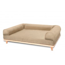Skandy Expressive  Orthopaedic Dog Sofa Bed Memory Foam Mattress Extra Large Beige