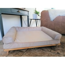 Skandy Expressive  Orthopaedic Dog Sofa Bed Memory Foam Mattress Large Beige